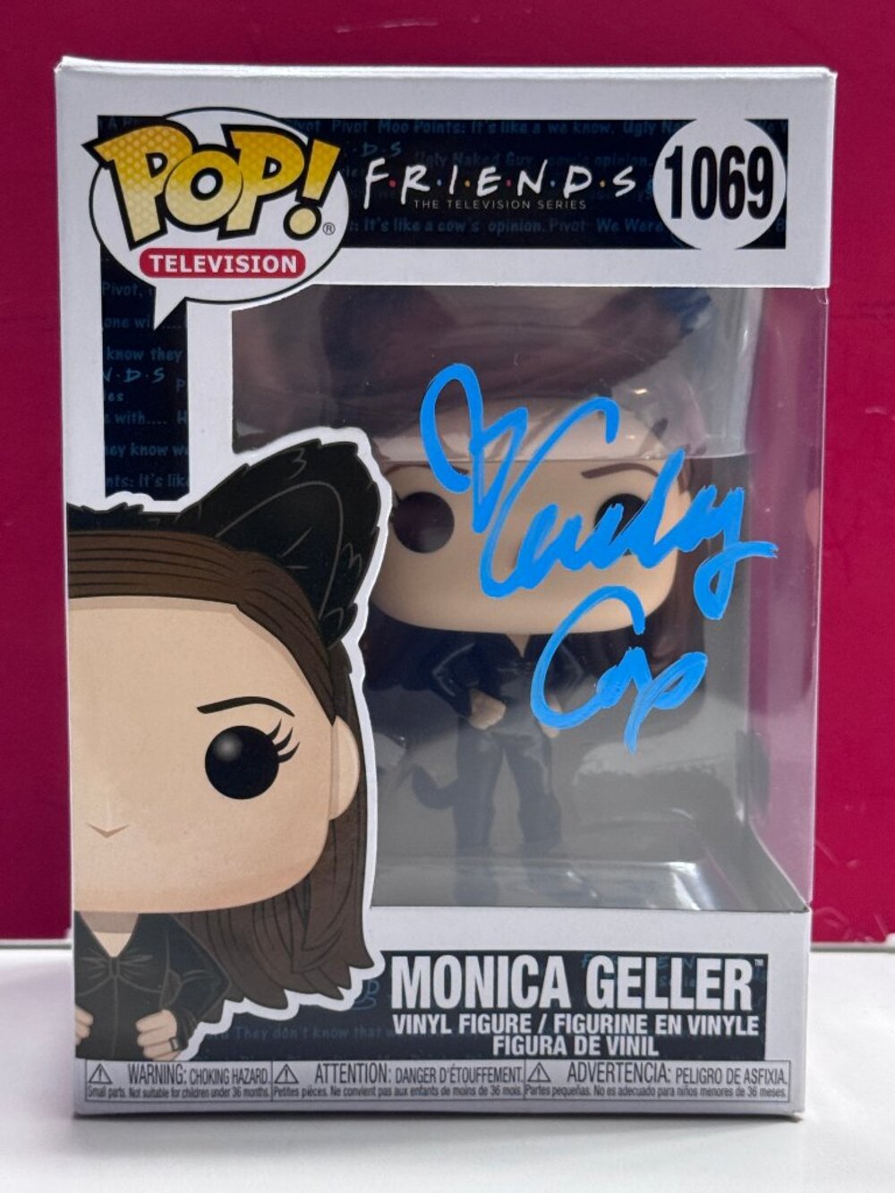FUNKO POP! Friends MONICA GELLER #1069 Signed by Courtney Cox RARE COA AUTHENTIC